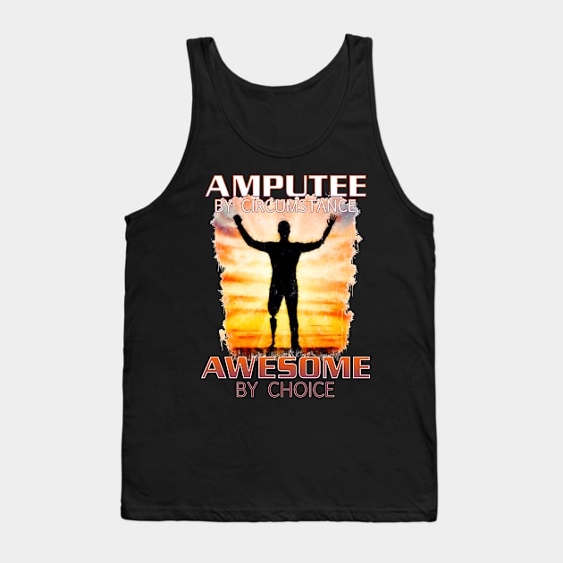 Awesome Amputee (Adult) Tank Top by Terrible Ampu-Tees